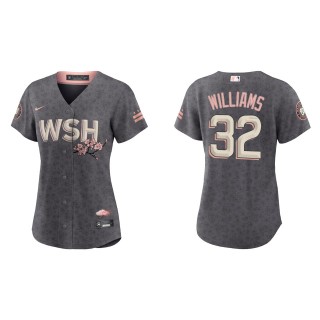 Trevor Williams Women's Washington Nationals Nike Gray City Connect Replica Jersey