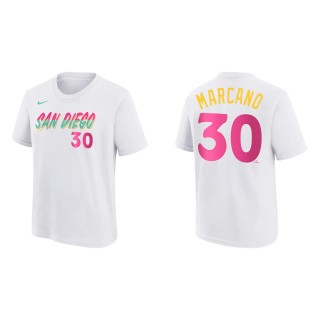 Tucupita Marcano Youth San Diego Padres White 2022 City Connect Name & Number T-Shirt