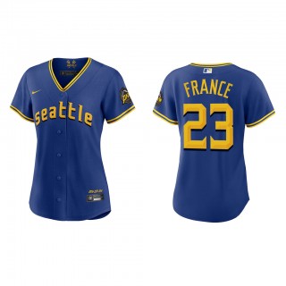 Ty France Women's Seattle Mariners Royal 2023 City Connect Replica Jersey