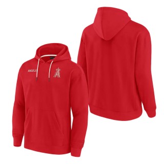 Unisex Los Angeles Angels Fanatics Signature Red Super Soft Pullover Hoodie