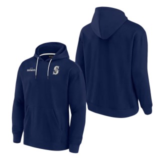 Unisex Seattle Mariners Fanatics Signature Navy Super Soft Pullover Hoodie