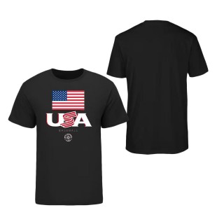 Men's USA Baseball LEGENDS Black 2023 World Baseball Classic Federation T-Shirt