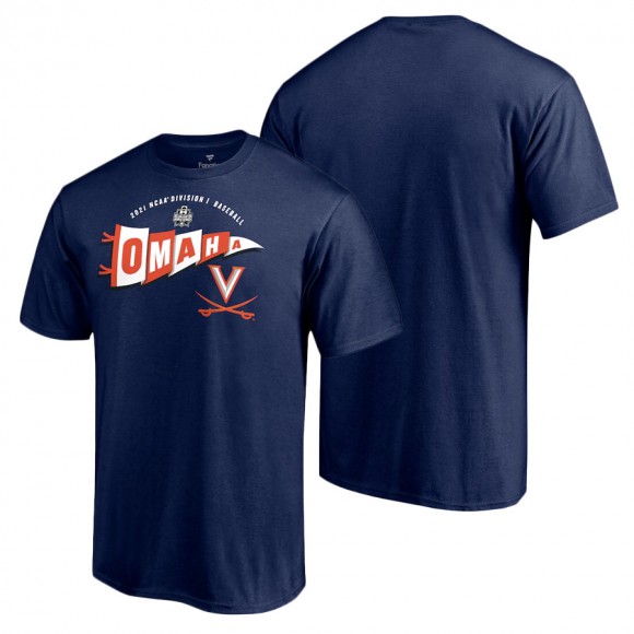 Virginia Cavaliers 2021 NCAA Men's Baseball College World Series Bound Homer T-Shirt Navy