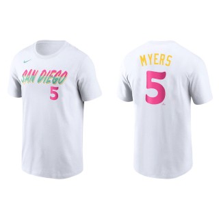 Wil Myers San Diego Padres White 2022 City Connect Name & Number T-Shirt