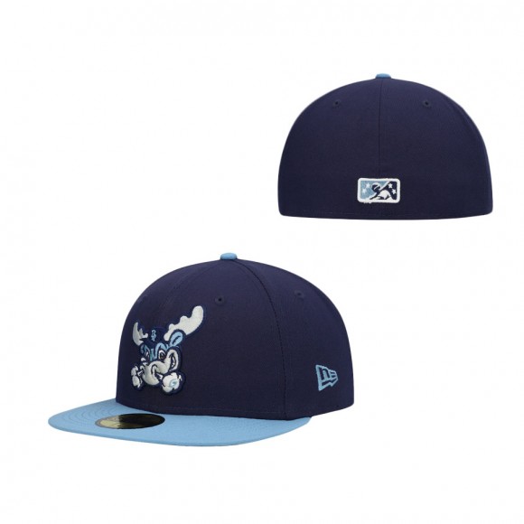 Wilmington Blue Rocks Light Blue Authentic Collection Team 59FIFTY Fitted Hat