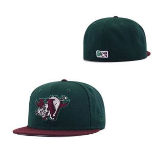 Winston Salem Warthogs Dark Green Maroon 59FIFTY Fitted Hat