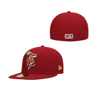 Wisconsin Timber Rattlers Red Authentic Collection Team Home 59FIFTY Fitted Hat