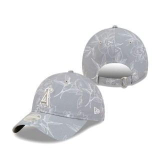 Women's Los Angeles Angels Gray Botanic 9TWENTY Adjustable Hat