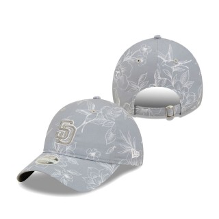 Women's San Diego Padres Gray Botanic 9TWENTY Adjustable Hat