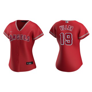 Women's Los Angeles Angels Jonathan Villar Red Replica Jersey