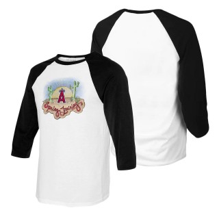 Women's Los Angeles Angels Tiny Turnip Spring Training Raglan T-Shirt