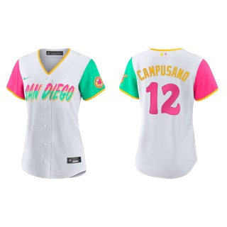 Women's San Diego Padres Luis Campusano White 2022 City Connect Replica Jersey