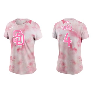 Women's Padres Blake Snell Pink 2022 Mother's Day T-Shirt