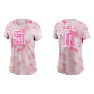 Women's Padres Jurickson Profar Pink 2022 Mother's Day T-Shirt