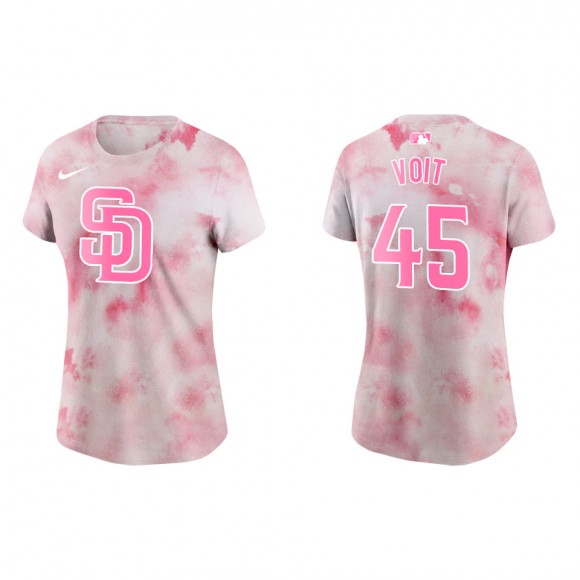 Women's Padres Luke Voit Pink 2022 Mother's Day T-Shirt