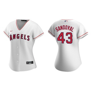 Women's Los Angeles Angels Patrick Sandoval White Replica Jersey