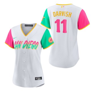 Women's San Diego Padres Yu Darvish White 2022 City Connect Replica Player Jersey