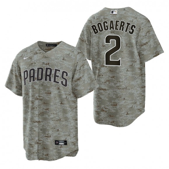 Xander Bogaerts San Diego Padres Camo USMC Alternate Replica Jersey