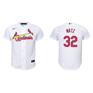 Youth Steven Matz Cardinals White Replica Home Jersey