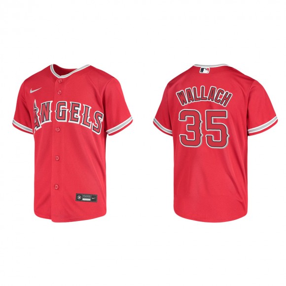 Youth Los Angeles Angels Chad Wallach Red Replica Jersey