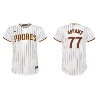 Youth Padres CJ Abrams White Replica Home Jersey