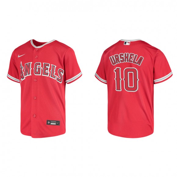 Youth Los Angeles Angels Gio Urshela Red Replica Jersey