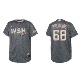 Youth Washington Nationals Josh Palacios Gray 2022 City Connect Replica Jersey