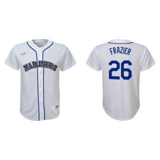 Youth Adam Frazier Mariners White Cooperstown Collection  Jersey