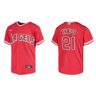 Youth Los Angeles Angels Matt Thaiss Red Replica Jersey