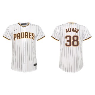 Youth Jorge Alfaro Padres White Replica Home Jersey