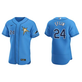 Zach Eflin Men's Tampa Bay Rays Nike Light Blue Alternate Authentic Jersey