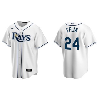 Zach Eflin Men's Tampa Bay Rays Nike White Home Replica Jersey