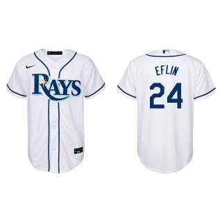 Zach Eflin Youth Tampa Bay Rays Nike White Home Replica Jersey