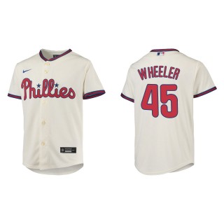 Zack Wheeler Youth Philadelphia Phillies Cream Replica Jersey