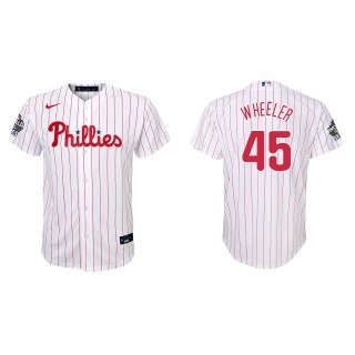 Zack Wheeler Youth Philadelphia Phillies White 2022 World Series Home Replica Jersey